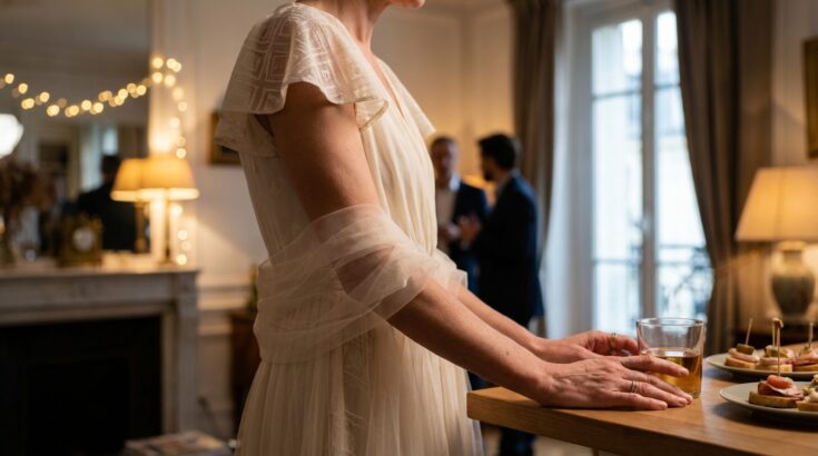 Cette robe qui camoufle les bras sans manches longues affole les réseaux : le détail caché qui change tout