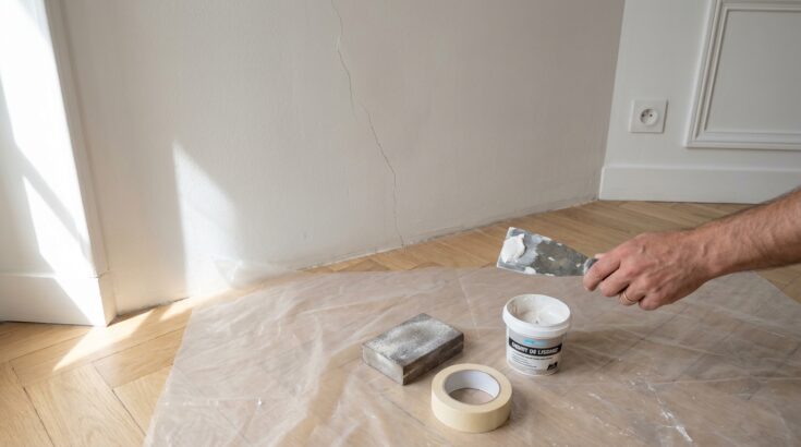 Fissures au coin du mur : cette bande spéciale de pro évite qu’elles reviennent et rend la réparation invisible
