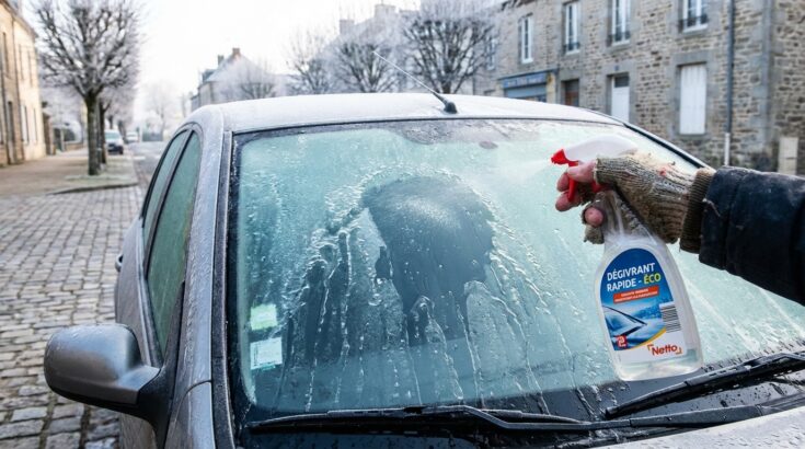 Moins de 2 € chez Action : ce spray auto fait fondre le givre en un éclair et va changer vos matins d'hiver
