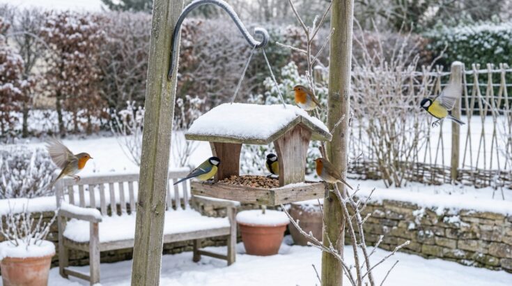Oiseaux du jardin : arrêtez de remplir la mangeoire trop tôt, cette règle météo change tout cet hiver