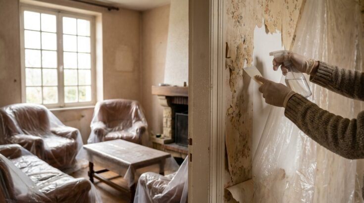 Papier peint jauni : cette méthode naturelle avec un ingrédient de cuisine évite de ruiner vos murs fragiles