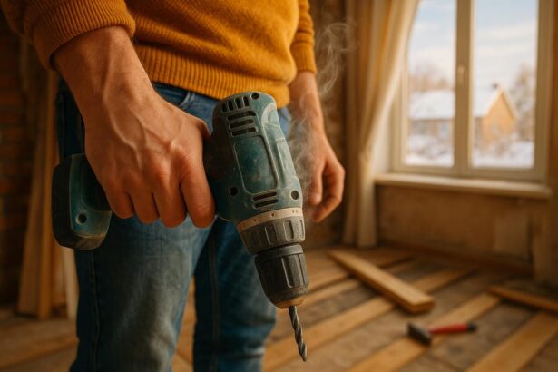 Perceuse qui chauffe et sent le brûlé : ce geste simple l'empêche de rendre l'âme en plein bricolage cet hiver