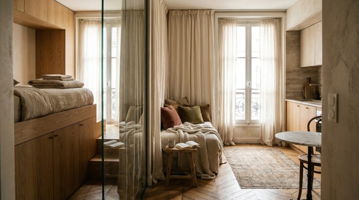 Petits appartements open space : cette nouvelle façon d’aménager fait oublier le tout ouvert en quelques gestes