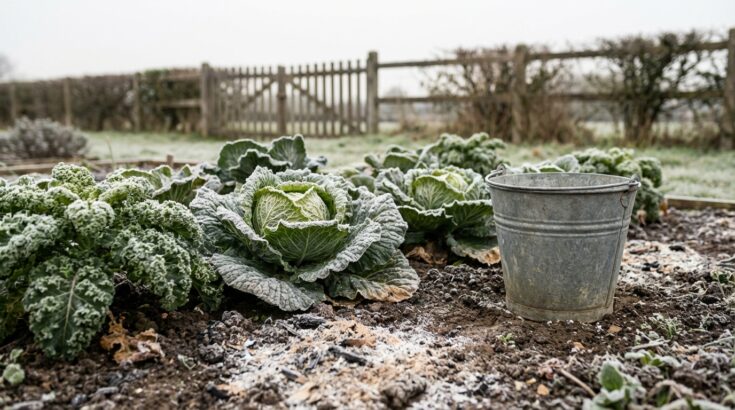 Potager gelé : ne jetez plus cette poudre de cheminée, une simple poignée peut sauver vos légumes cet hiver