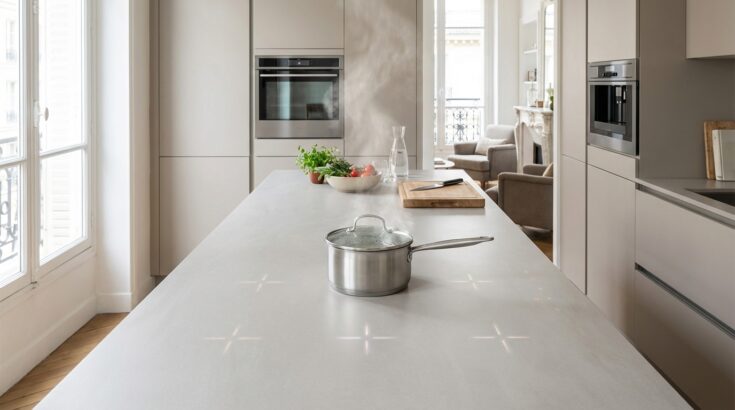 Ce plan de travail sans aucune plaque visible bluffe ceux qui cuisinent, mais il cache un gros inconvénient
