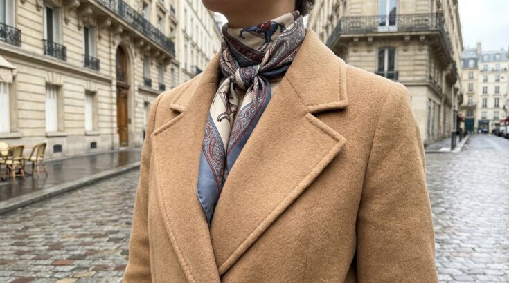 Cette technique de styliste avec un simple accessoire d’hiver affine la silhouette en un geste, à adopter dès maintenant