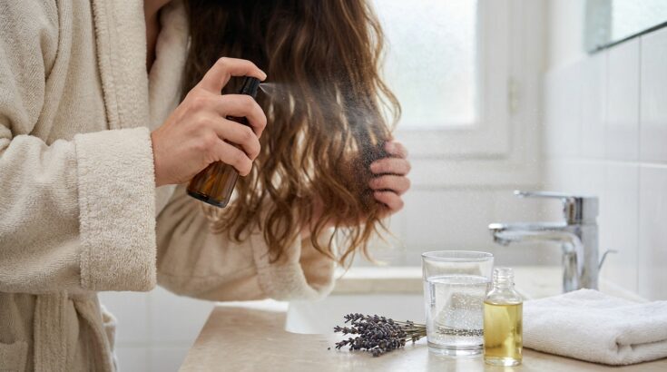 Cheveux rêches malgré tous vos soins : ce spray maison à 3 ingrédients, sans silicone, change tout