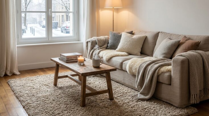 Hiver 2026 : ce tapis cocooning XXL à moins de 120 € sauve votre salon glacé avec 60 € de remise