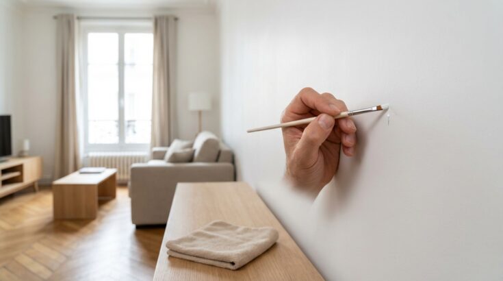 Mur peint rayé : cette astuce express efface la marque en 5 minutes, sans rouleau ni gros travaux chez vous
