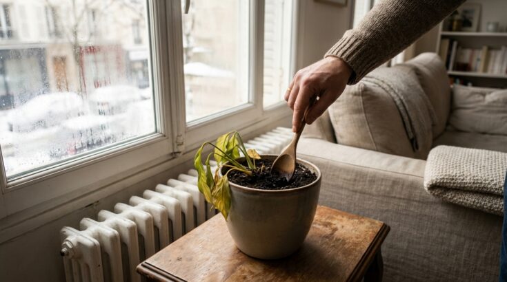 Plantes d'intérieur aux feuilles jaunes : ce simple ustensile en bois de votre cuisine peut encore sauver vos plantes