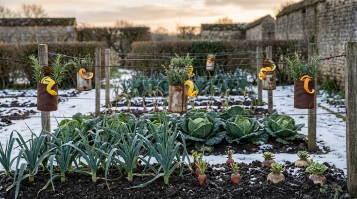 Potager d’hiver : ce déchet de cuisine quasi gratuit protège mieux vos salades que vos pièges à limaces