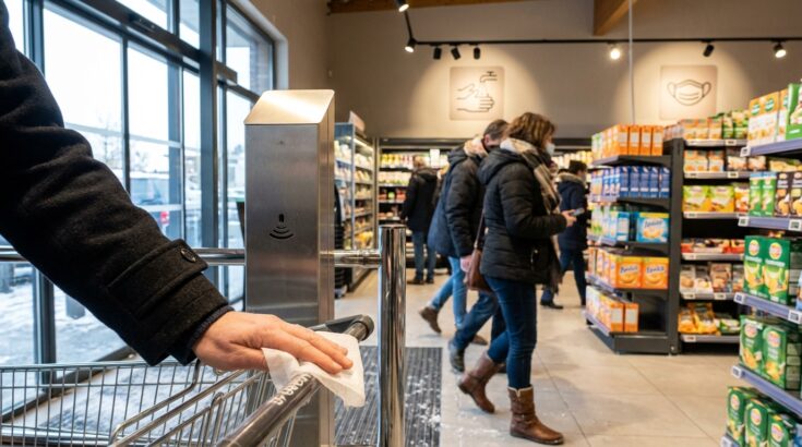 Supermarché : cette partie du chariot que les Français négligent et qui fait grimper en flèche les virus hivernaux